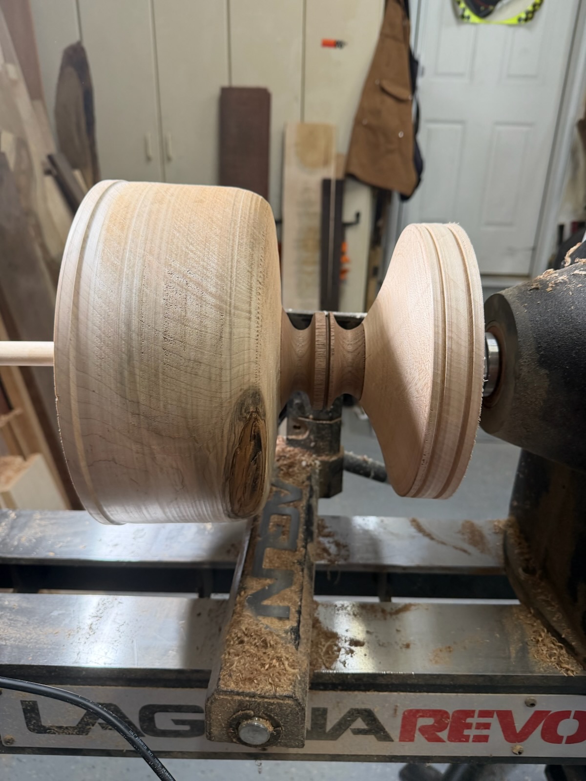 hand lathed turned wood