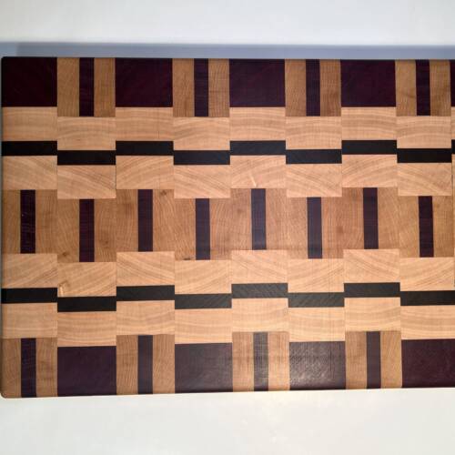 Hardwood Cutting Board- Purple Heart, Walnut, Cherry, and Maple